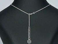 Witgouden ketting met briljant geslepen diamanten - afbeelding 5 van  8
