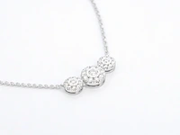 Witgouden ketting met briljant geslepen diamanten - afbeelding 6 van  8