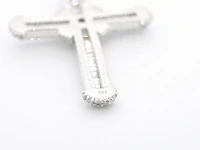 Witgouden kruishanger met diamanten excl. ketting - afbeelding 7 van  9