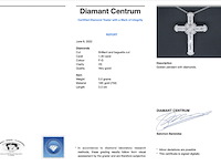Witgouden kruishanger met diamanten, excl. ketting - afbeelding 3 van  8