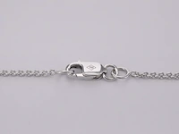 Witgouden 'love' collier met diamanten - afbeelding 9 van  11