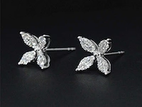 Witgouden oorbellen diamant - afbeelding 4 van  5