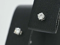 Witgouden oorbellen diamant - afbeelding 7 van  10