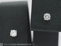 Witgouden oorbellen met diamant - afbeelding 1 van  9