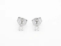 Witgouden oorbellen met diamant - afbeelding 5 van  11