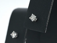 Witgouden oorbellen met diamant - afbeelding 3 van  9