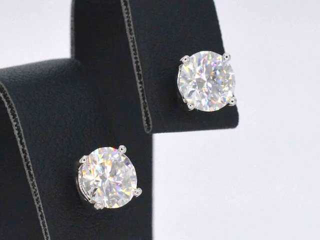 Witgouden oorbellen met natuurlijke diamanten 1.51 carat (gia gecertificeerd) - afbeelding 7 van  12