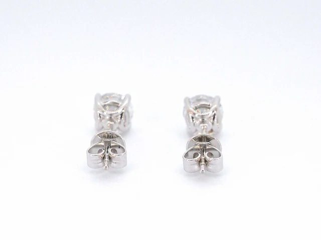 Witgouden oorbellen met natuurlijke diamanten 1.51 carat (gia gecertificeerd) - afbeelding 10 van  12