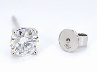 Witgouden oorbellen met natuurlijke diamanten 1.51 carat (gia gecertificeerd) - afbeelding 11 van  12