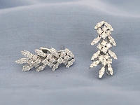 Witgouden oorbellen met natuurlijke diamanten 1.60 carat - afbeelding 3 van  10