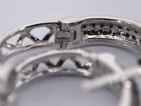 Witgouden oorbellen met zwarte diamant - afbeelding 11 van  11