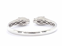 Witgouden panthere armband vol gezet met hoge kwaliteit natuurlijke diamanten - afbeelding 8 van  13