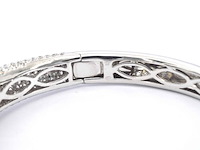 Witgouden panthere armband vol gezet met hoge kwaliteit natuurlijke diamanten - afbeelding 9 van  13