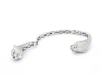 Witgouden panthere armband vol gezet met hoge kwaliteit natuurlijke diamanten - afbeelding 10 van  13