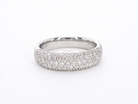 Witgouden pave ring met diamanten 0.90 carat - afbeelding 9 van  12