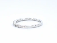 Witgouden rijring met briljant geslepen diamant - afbeelding 5 van  11