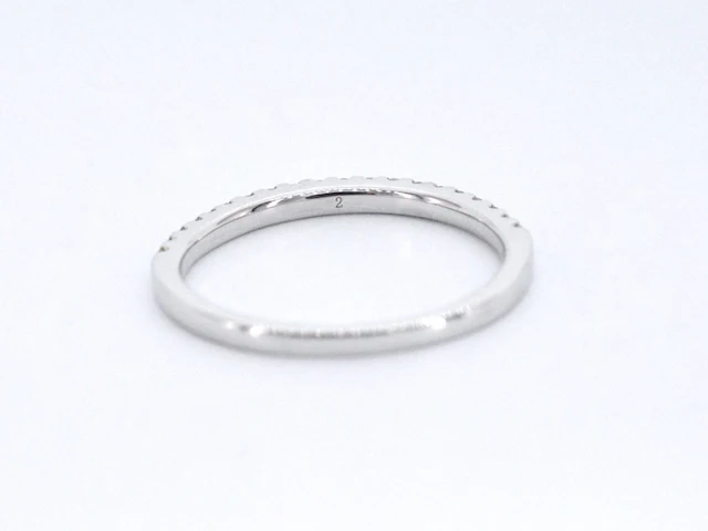 Witgouden rijring met briljant geslepen diamant - afbeelding 7 van  11