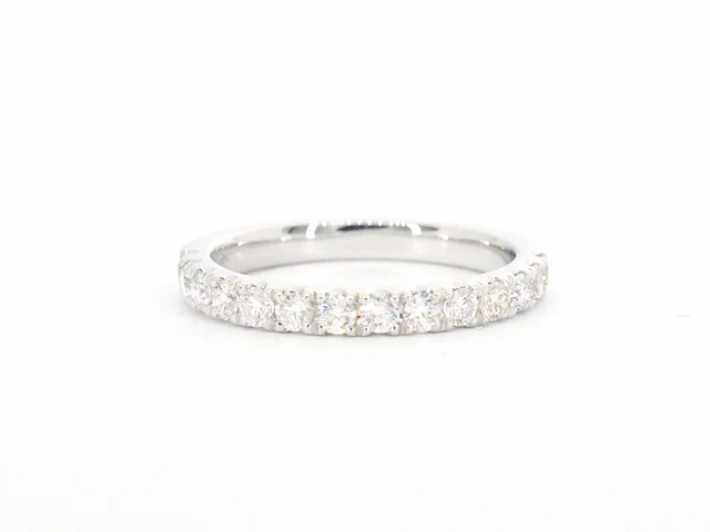 Witgouden rijring met diamanten - afbeelding 7 van  10