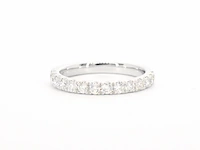 Witgouden rijring met diamanten - afbeelding 7 van  10