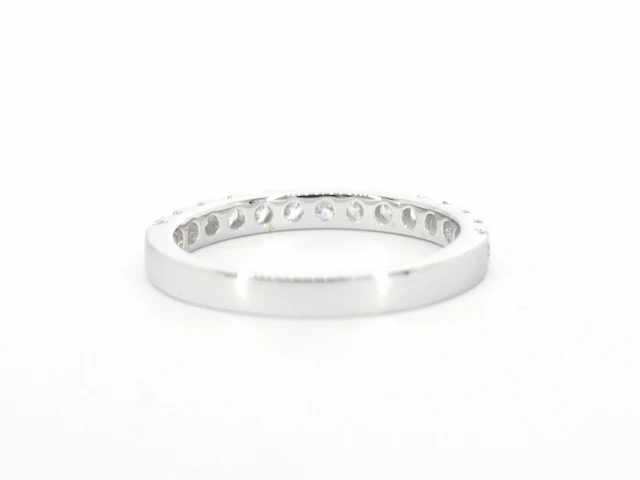 Witgouden rijring met diamanten - afbeelding 8 van  10
