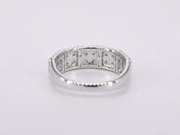 Witgouden rijring met diamanten - afbeelding 7 van  10
