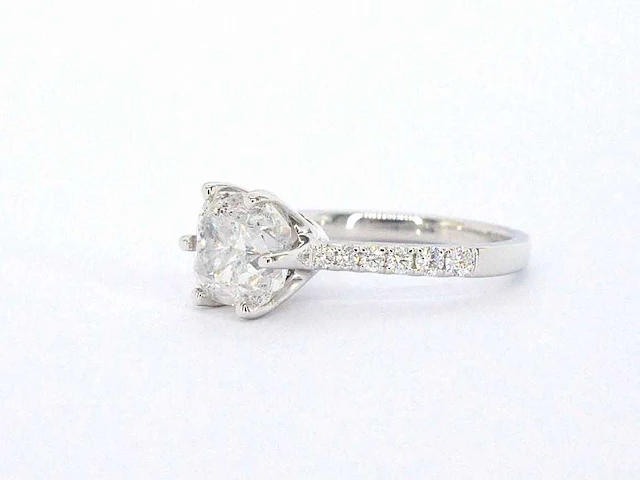 Witgouden ring briljant 3.00 ct - afbeelding 4 van  6