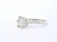 Witgouden ring briljant 3.00 ct - afbeelding 4 van  6