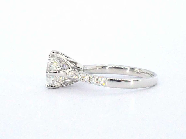 Witgouden ring briljant 3.00 ct - afbeelding 5 van  6