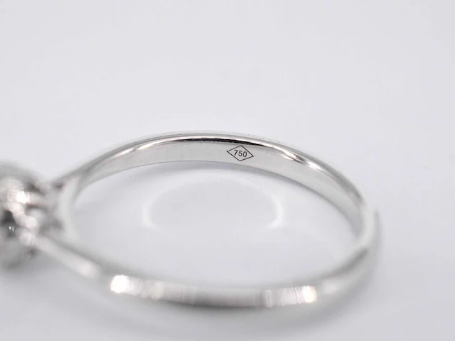 Witgouden ring diamant 0.35 ct - afbeelding 4 van  8