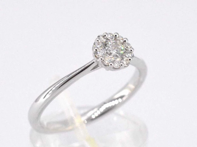 Witgouden ring diamant 0.35 ct - afbeelding 6 van  8