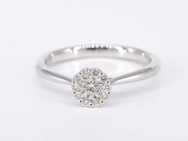 Witgouden ring diamant 0.35 ct - afbeelding 7 van  8