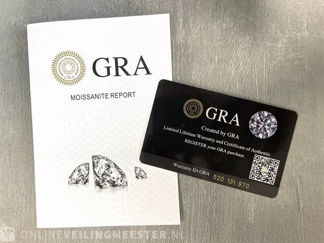 Witgouden ring met 2.90 carat briljanten - afbeelding 2 van  11