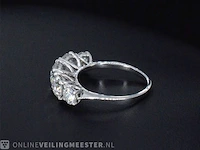 Witgouden ring met 2.90 carat briljanten - afbeelding 7 van  11