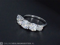Witgouden ring met 2.90 carat briljanten - afbeelding 10 van  11