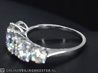 Witgouden ring met 2.90 carat briljanten - afbeelding 11 van  11
