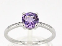 Witgouden ring met amethist - afbeelding 1 van  7