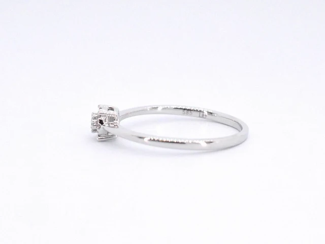 Witgouden ring met briljant geslepen diamant - afbeelding 7 van  11