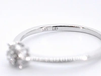 Witgouden ring met briljant geslepen diamant - afbeelding 11 van  11