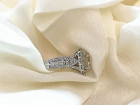 Witgouden ring met briljant geslepen diamanten en een briljant cut 2.00 carat centraal - afbeelding 2 van  7