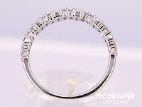 Witgouden ring met briljanten en baguettes - afbeelding 5 van  6