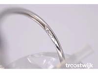 Witgouden ring met briljanten en baguettes - afbeelding 6 van  6