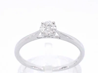 Witgouden ring met diamant - afbeelding 1 van  11