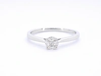 Witgouden ring met diamant - afbeelding 8 van  11