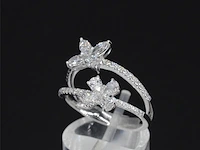 Witgouden ring met diamanten 1.30 carat - afbeelding 3 van  10