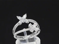 Witgouden ring met diamanten 1.30 carat - afbeelding 4 van  10