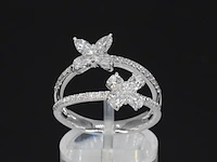 Witgouden ring met diamanten 1.30 carat - afbeelding 6 van  10