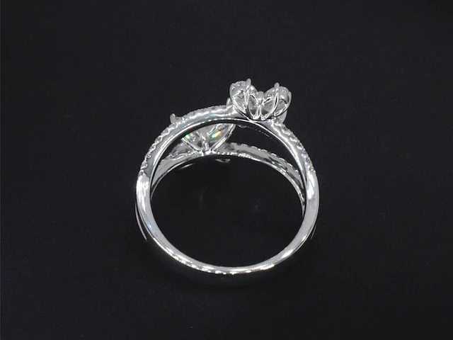 Witgouden ring met diamanten 1.30 carat - afbeelding 7 van  10