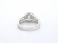 Witgouden ring met diamanten en een briljant geslepen diamant van 2.00 carat - afbeelding 5 van  8