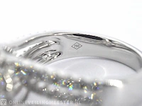 Witgouden ring met diamanten en een briljant geslepen diamant van 2.00 carat - afbeelding 7 van  8