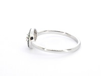 Witgouden ring met diamanten en smaragd - afbeelding 11 van  11